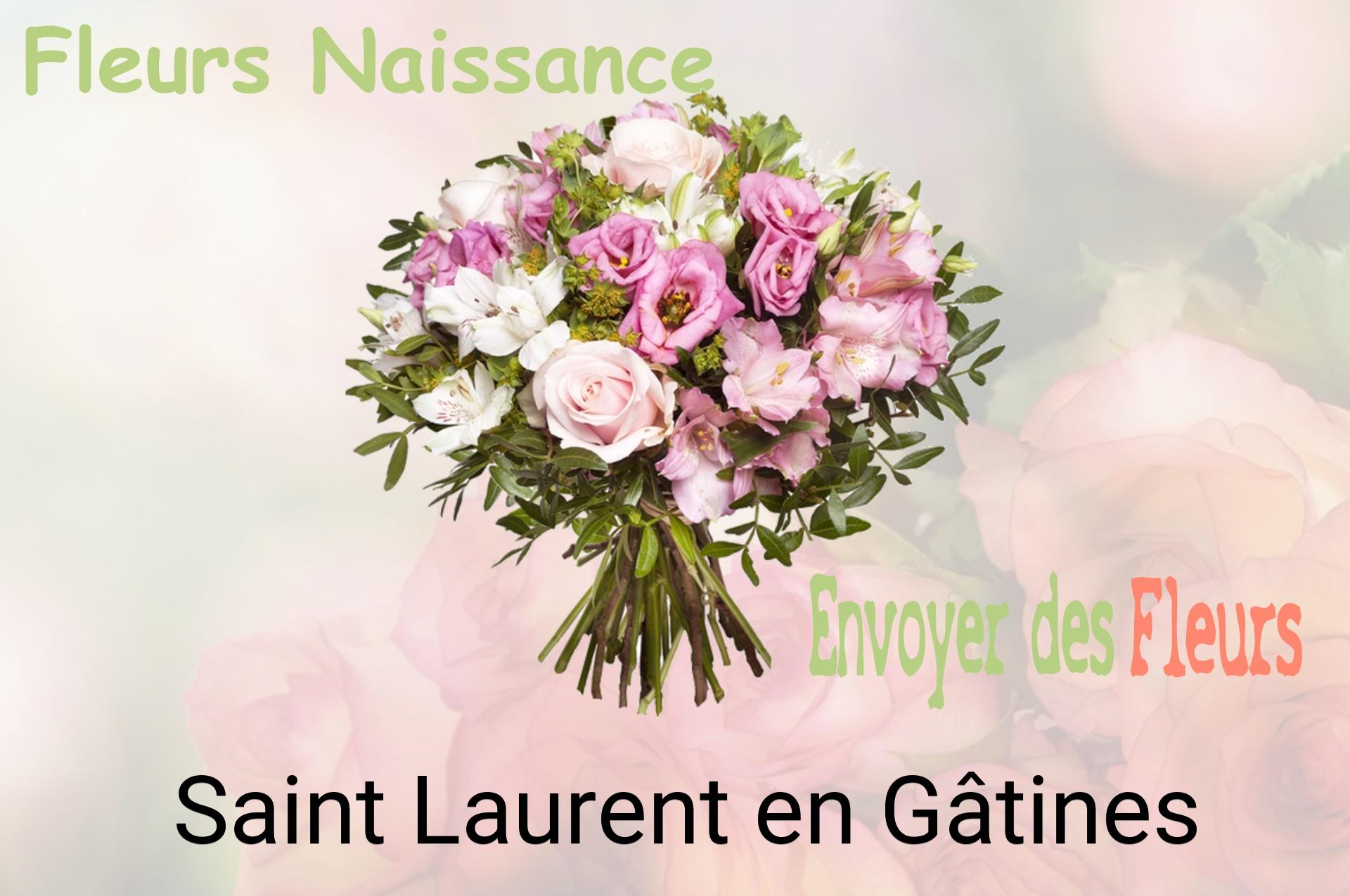 Bouquet de fleurs de naissance livré à Saint-Laurent-en-Gâtines